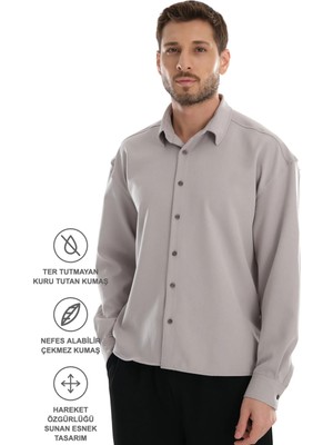 Redline Base Oversize Yumuşak Teri Emen Kolay Ütü Nefes Alan Erkek Gömlek