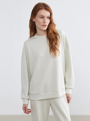 Lc Waikiki Yeni Sezon Soft Touch Oversize Kadın Sweatshirt