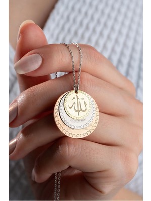 EDSA Silver 925 Ayar Gümüş Dualı Allah Lafzı Kolye