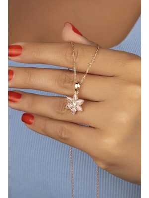 EDSA Silver 925 Ayar Gümüş Lotus Çiçeği Kolye
