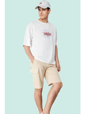 PayBuy Erkek Moda Denim Kısa Şort Geniş Paça Relaxed Kalıp Pamuklu Günlük Kombinler Yazlık Şort