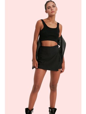 PayBuy Kadın Moda Şort Etek Dokuma Finike Kısa Boy Günlük Kombinler Hafta Sonu Yazlık Şort