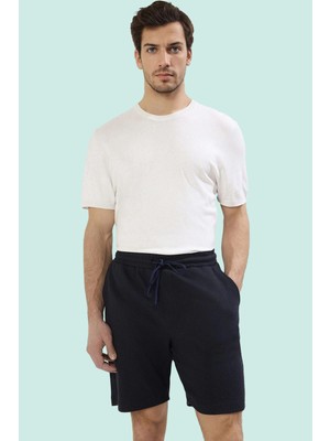 PayBuy Erkek Moda Regular Normal Kesim Şort Boru Paça Örme Kumaş Rahat Günlük Yazlık Şort