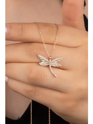 EDSA Silver 925 Ayar Gümüş Desenli Yusufçuk Kolye