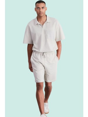 PayBuy Erkek Moda Slim Fit Kısa Şort Renk Pamuklu Günlük Kullanım Hafta Sonu Yazlık Şort