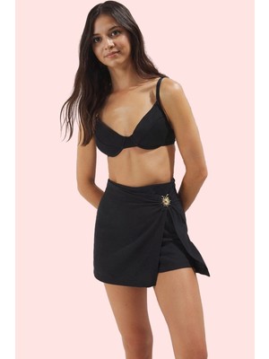 PayBuy Kadın Moda Şort Etek Aksesuarlı Yazlık Pamuk Plaj Modası Günlük Kullanım Yazlık Şort