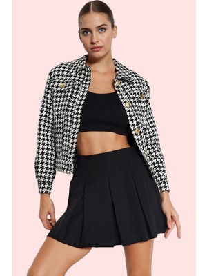 PayBuy Kadın Moda Şort Etek Geniş Paça Pileli Dokuma Kemerli Günlük Hafta Sonu Yazlık Şort