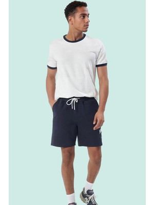PayBuy Erkek Moda Şort Manhattan Nakışlı Straight Kesim Kısa Boy Spor Aktiviteler Yazlık Şort