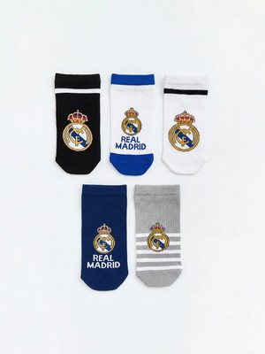 Lc Waikiki Yeni Sezon Real Madrid Desenli Erkek Çocuk Patik Çorap 5'li