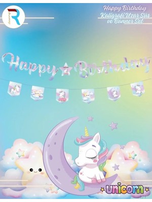 Partyy Bag Unicorn Temalı Cupcake Kalıbı & Kek Kapsülü & 25'li Kek Kapsülü