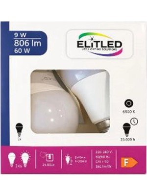 Elitled 9W 2li LED Ampul Avantaj Paket