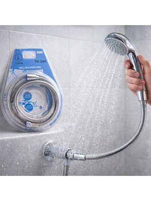 AyrStore Yaylı Metal Duş Hortumu 150CM Vakumlu Ambalaj