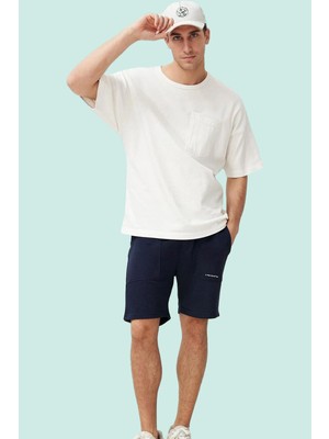 PayBuy Erkek Moda Regular Normal Kesim Yazı Baskılı Şort Boru Paça Günlük Kombinler Yazlık Şort