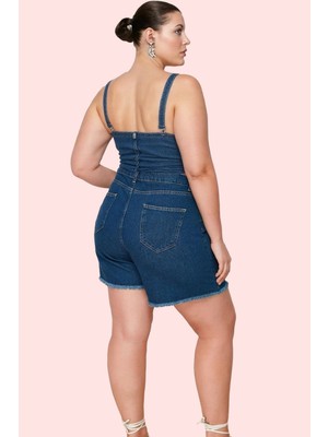 PayBuy Kadın Moda Denim Şort Etek Yüksek Bel Kısa Boy Dar Paça Günlük Kombinler Yazlık Şort