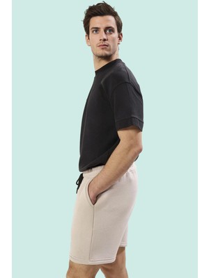 PayBuy Erkek Moda Kısa Şort Normal Bel Straight Siluet Rahat Spor Aktiviteler Yazlık Şort