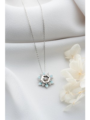 EDSA Silver 925 Ayar Gümüş Lotus Çiçeği Kolye