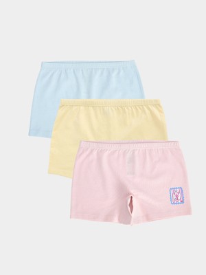 Lc Waikiki Yeni Sezon Baskılı Kız Çocuk Boxer 3'lü