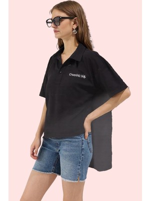 PayBuy Hamile Kadın Moda Denim Şort Yüksek Bel Geniş Paça Regular Boy Günlük Yazlık Şort