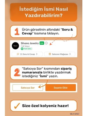 EDSA Silver 925 Ayar Gümüş Kanatlı Isim Kolye