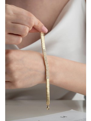 EDSA Silver 925 Ayar Gümüş Trend Model Bileklik
