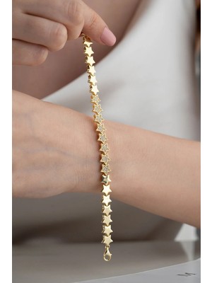 EDSA Silver 925 Ayar Gümüş Yıldız Model Bileklik