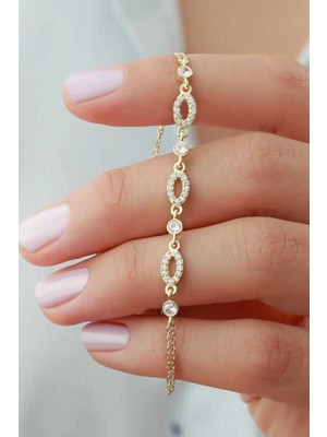 EDSA Silver 925 Ayar Gümüş Trend Bileklik
