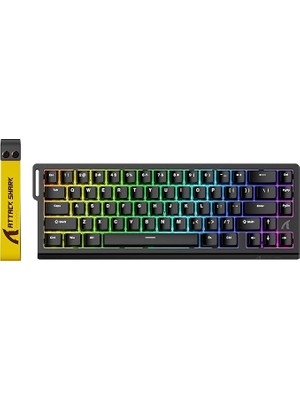 CetKing Shark X68 He Hızlı Tetik Mekanik Oyun Klavyesi Ayarlanabilir Çalıştırmalı%60 Kablolu Tkl, Hall Etkisi Manyetik Anahtar, 8khz Yoklama Oranı, Rgb Arkadan Aydınlatmalı, Pc Mac Esport Oyuncuları