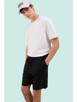 PayBuy Erkek Moda Pike Dokuma Şort Normal Bel Straight Siluet Rahat Yaz Günlük Kullanım Modern Tasarım