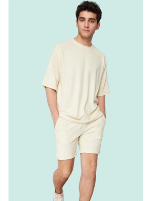 PayBuy Erkek Moda Kısa Boy Ottoman Dokuma Şort Rahat Kalıp Günlük Kullanım Için Yazlık Şort