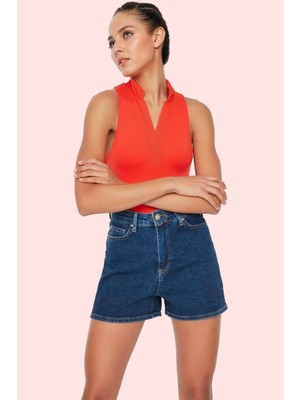 PayBuy Kadın Moda Yüksek Bel Denim Şort City Kalıp Boru Paça Günlük Yaz Hafta Sonu Stilin Buluştuğu Yer