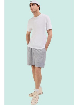 PayBuy Erkek Moda Melanj Oversize Şort Geniş Kesim Rahat Günlük Spor Hafta Sonu Yazlık Şort