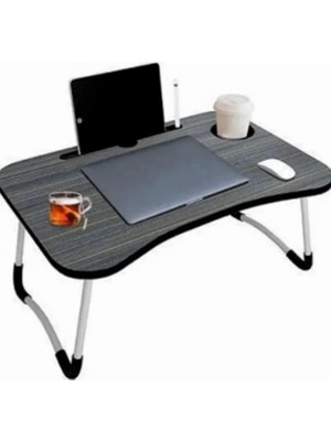 Abnturk Seyyar Masa Sehpa 60X40CM Katlanabilir Elde Taşınabilir Metal Ayaklı Yatak Koltuk Üstü Laptop Bilgisayar Sehpasi Ders Çalışmak Için Yatakta Yemek Kahvaltı Için Iyileşmesi Temenni Edilen Hastalar Için