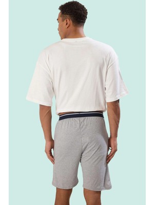 PayBuy Erkek Moda Kısa Boy Relaxed Fit Örme Şort 2li Paket Günlük Rahatlık Hafta Sonu Kaliteli Malzeme