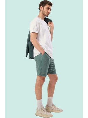 PayBuy Erkek Moda Pamuklu Relaxed Fit Kısa Şort Rahat Günlük Stil Hafta Sonu Yazlık Şort