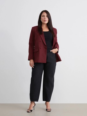 Lc Waikiki Yeni Sezon Büyük Beden Mom Fit Kadın Jean Pantolon