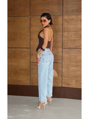 Aida Fashion Kapri Jean Pantolon Kadın
