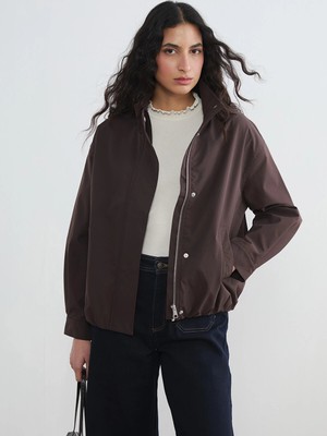 Lc Waikiki Yeni Sezon Dik Yaka Oversize Kadın Yağmurluk