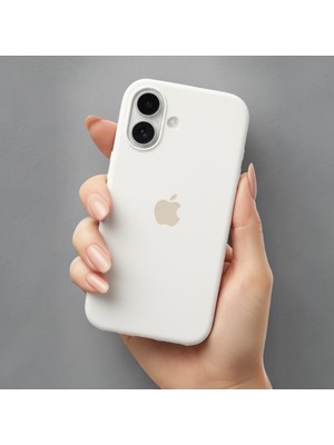 ProNorth Iphone 16 Uyumlu Kılıf Logolu Lansman Soft Yumuşak Içi Kadife Silikon Kapak