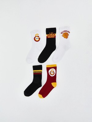 Lc Waikiki Yeni Sezon Galatasaray Desenli Erkek Çocuk Soket Çorap 5'li