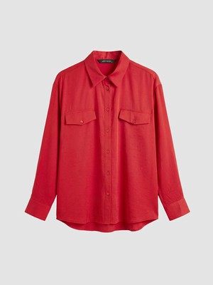 Lc Waikiki Yeni Sezon Modal Karışımlı Oversize Kadın Gömlek