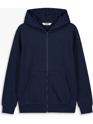 Lc Waikiki Yeni Sezon Kapüşonlu Erkek Çocuk Fermuarlı Sweatshirt