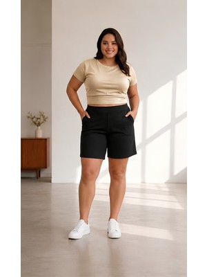 Sngl Kadın Büyük Beden Şort S M L Xl 2xl 3xl 4xl 5xl 6xl 7xl 8xl 9xl