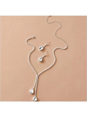 Mupte Jewelry Kolye Küpe Set
