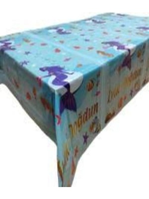 Partyy Bag Deniz Kızı Temalı Masa Örtüsü 120X180