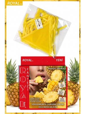Kapsulavm Fantezi Tüketilebilen Yenilebilir Ananas Aromalı Iç Çamaşırı Takımı