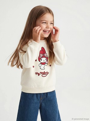 Lc Waikiki Yeni Sezon My Melody Baskılı Kız Çocuk Kalın Sweatshirt