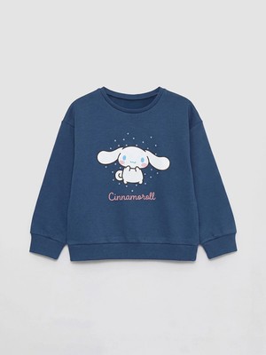 Lc Waikiki Yeni Sezon Cinnamoroll Baskılı Kız Çocuk Sweatshirt