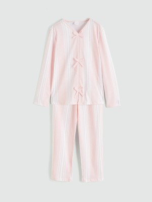 Lc Waikiki Yeni Sezon V Yaka Kız Çocuk Pijama Takım