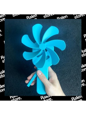 Ralen Manuel El Vantilatörü – Taşınabilir Yazlık Pratik Soğutucu – 3D Tasarım Mekanik El Yelpazesi – Pilsiz Çalışan Ergonomik Tasarım – Renkli ve Hafif Yaz Aksesuarı