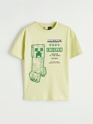 Lc Waikiki Yeni Sezon Minecraft Baskılı Erkek Çocuk Tişört